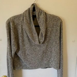 Gorgeous Cropped WHBM Cowl-Neck Sweater